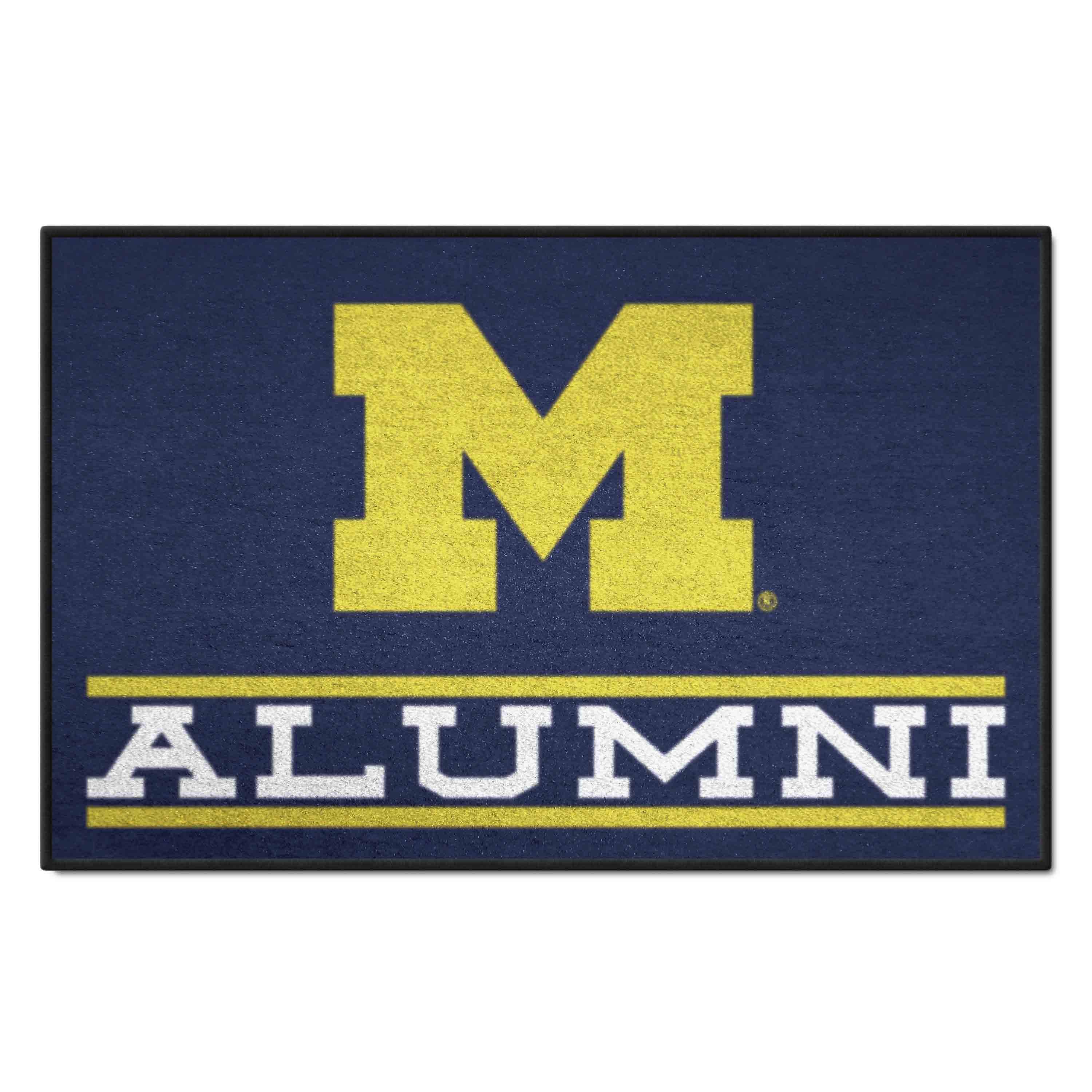 Michigan Wolverines Starter Mat Accent Rug - 19in. x 30in. Alumni Starter Mat