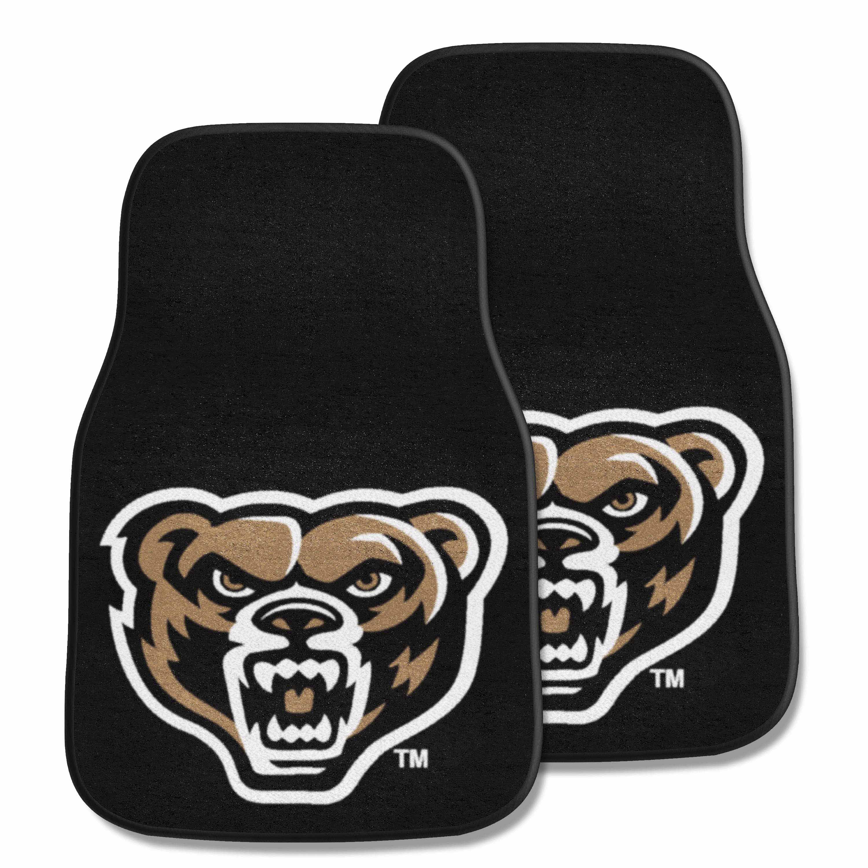 Oakland Golden Grizzlies Front Carpet Car Mat Set - 2 Pieces