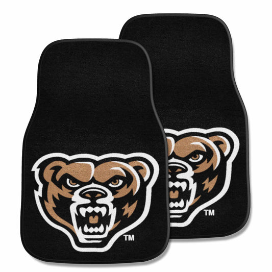 Oakland Golden Grizzlies Front Carpet Car Mat Set - 2 Pieces - Oakland