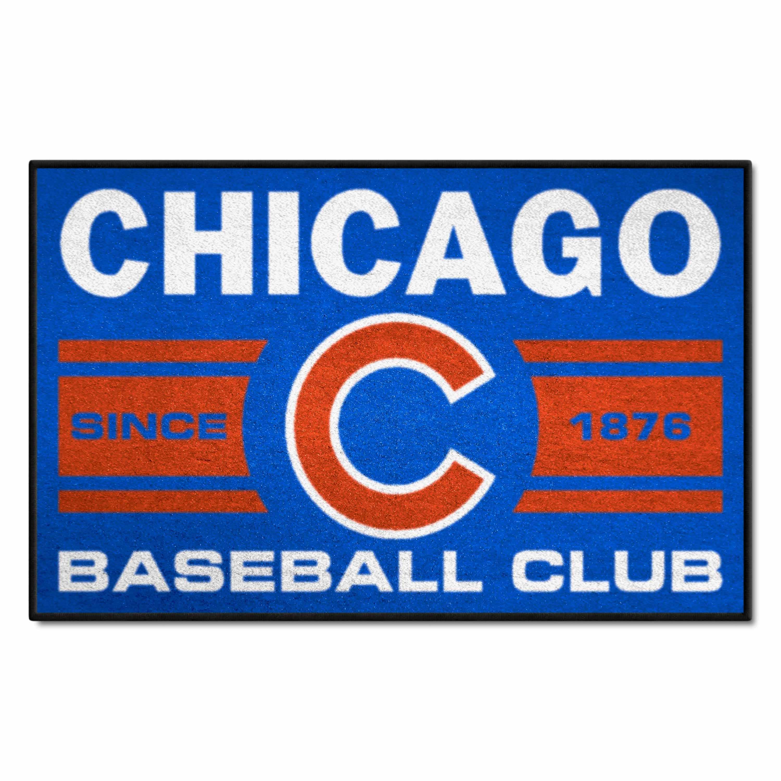 Chicago Cubs Starter Mat Accent Rug - 19in. x 30in., Uniform Design - Chicago Cubs