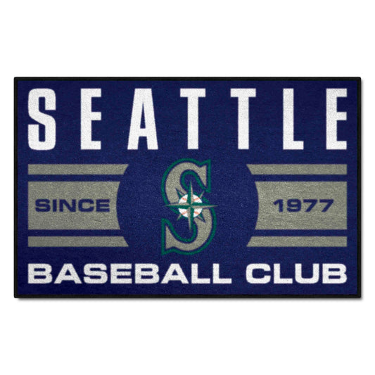 Seattle Mariners Starter Mat Accent Rug - 19in. x 30in., Uniform Design