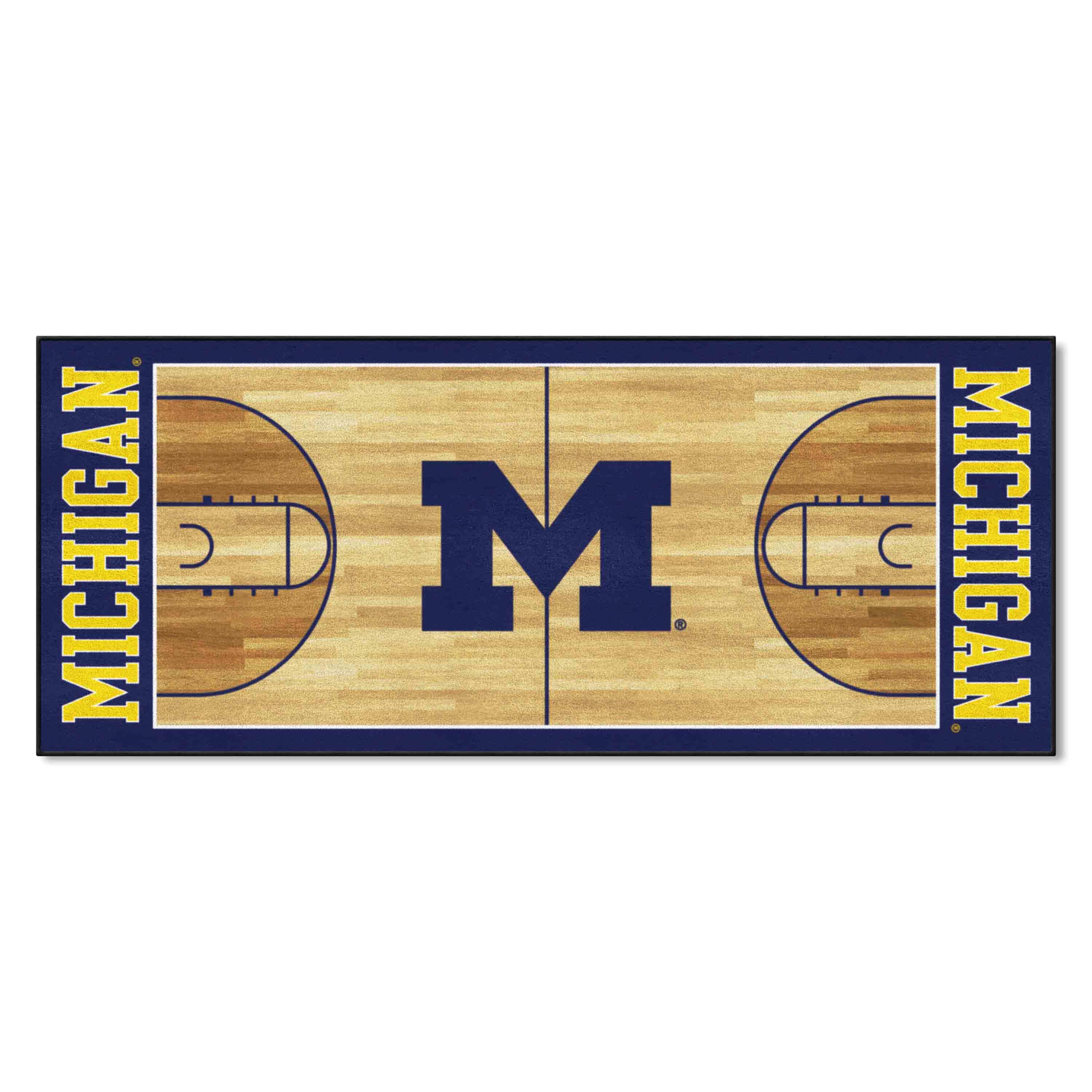 Michigan Wolverines Court Runner Rug - 30in. x 72in.