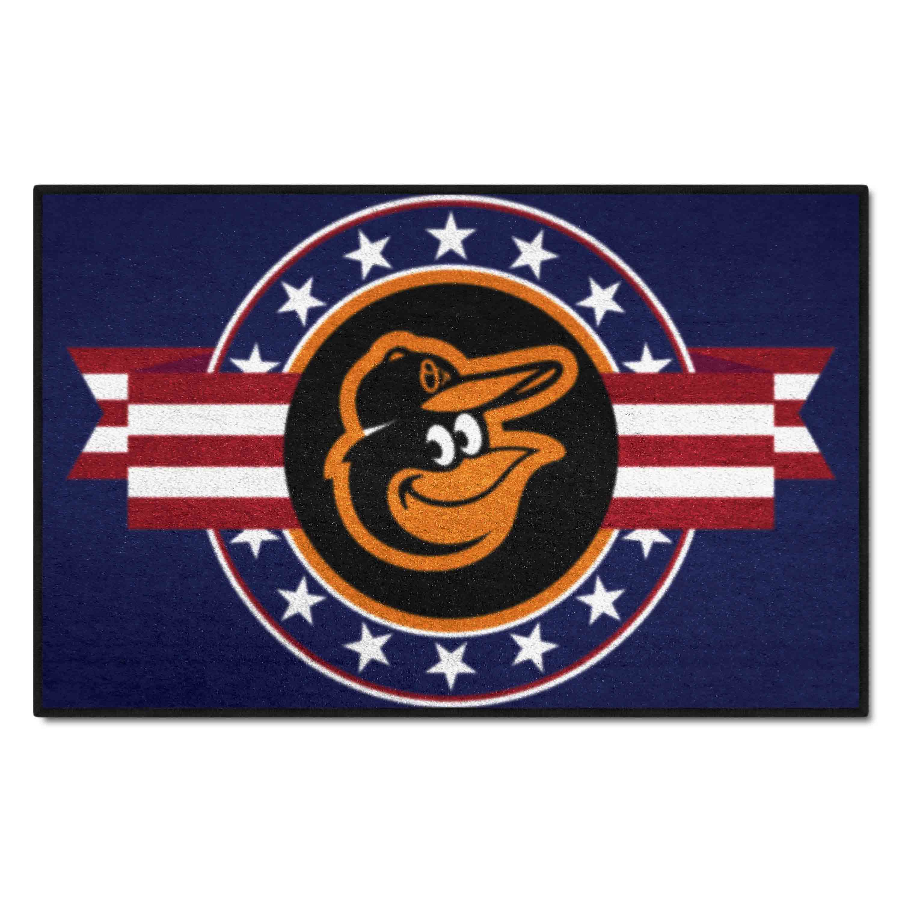 Baltimore Orioles Starter Mat Accent Rug - 19in. x 30in. Patriotic Starter Mat