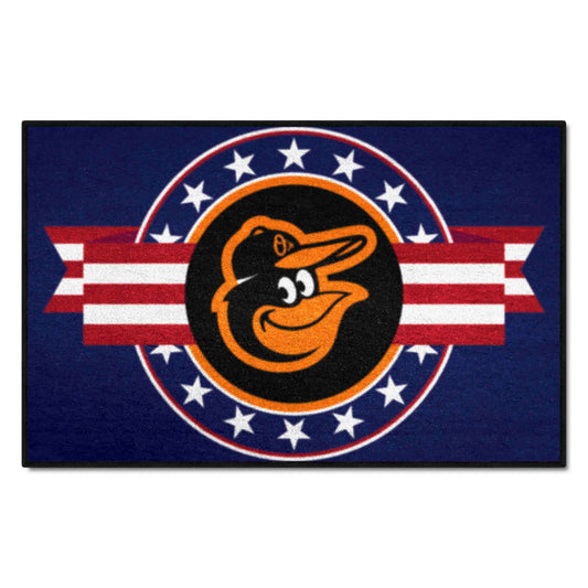 Baltimore Orioles Starter Mat Accent Rug - 19in. x 30in. Patriotic Starter Mat - Baltimore Orioles