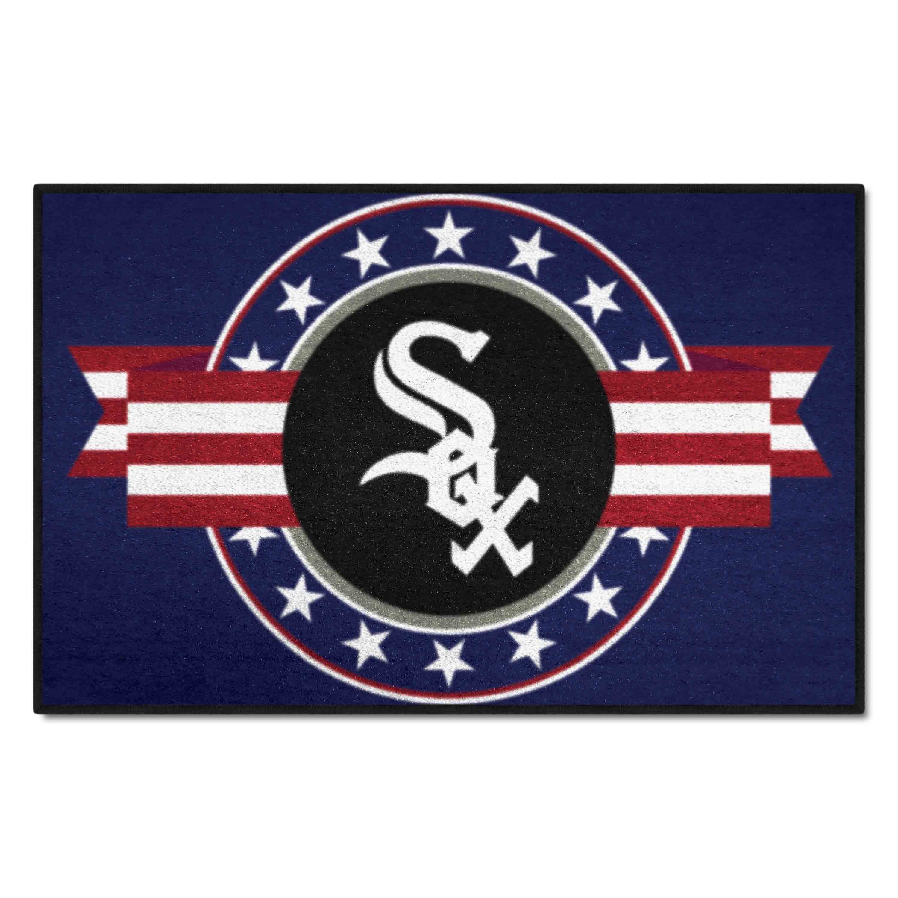 Chicago White Sox Starter Mat Accent Rug - 19in. x 30in. Patriotic Starter Mat