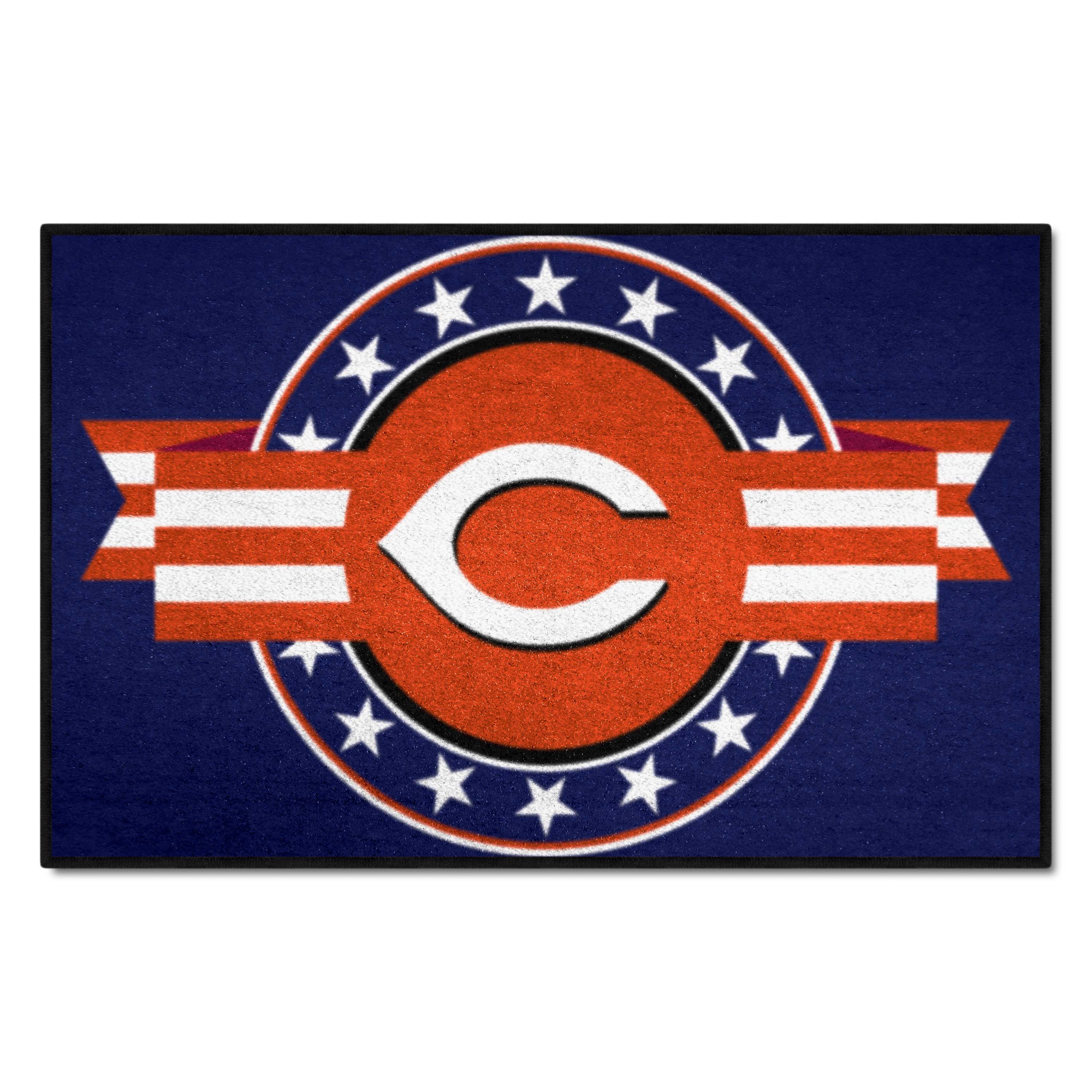 Cincinnati Reds Starter Mat Accent Rug - 19in. x 30in. Patriotic Starter Mat