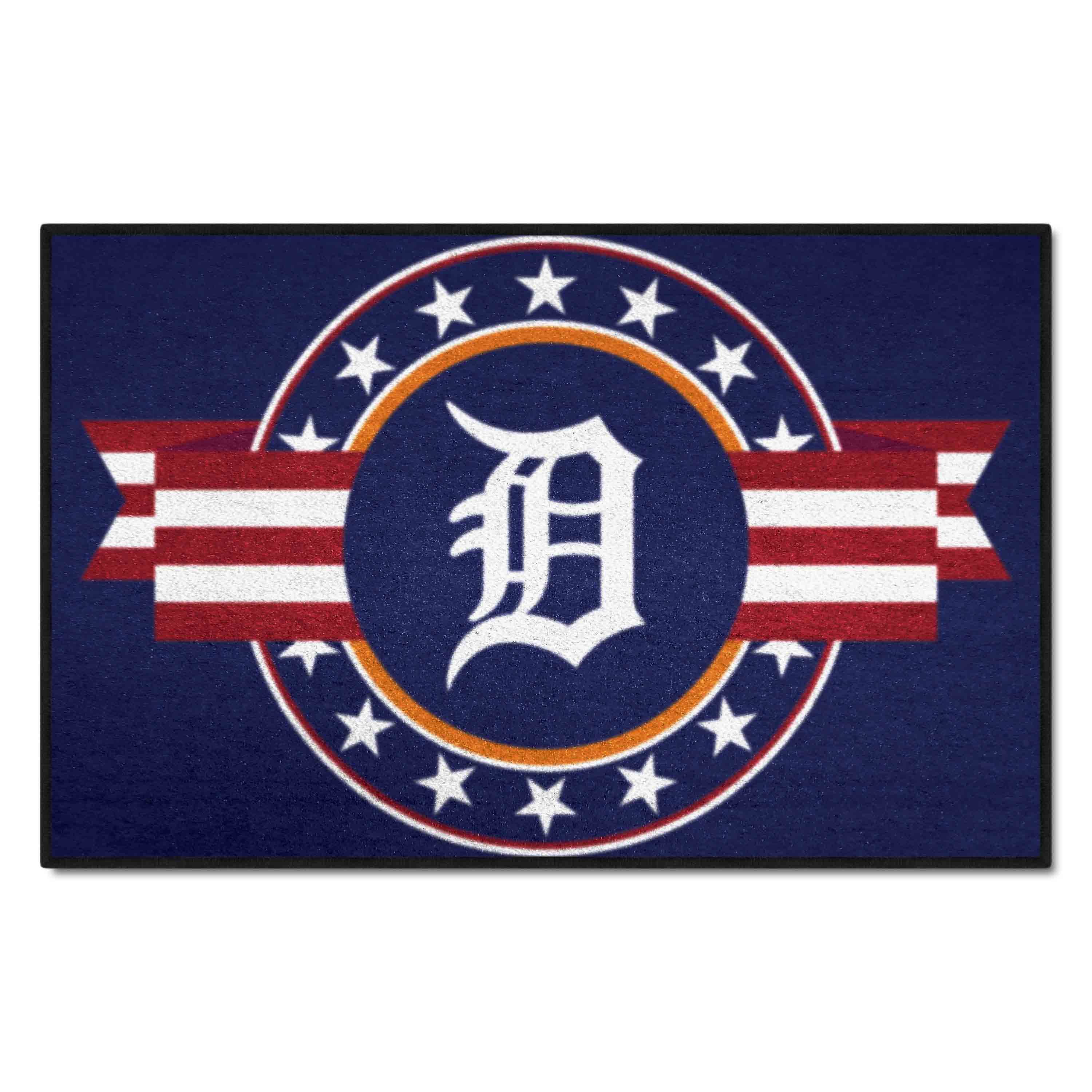 Detroit Tigers Starter Mat Accent Rug - 19in. x 30in. Patriotic Starter Mat