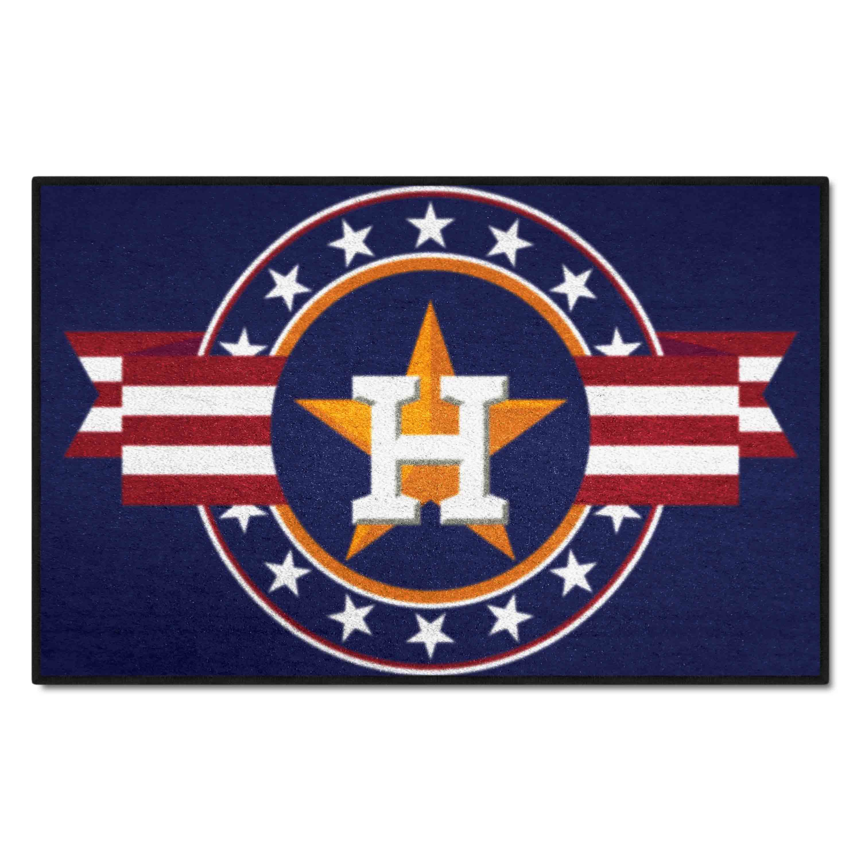 Houston Astros Starter Mat Accent Rug - 19in. x 30in. Patriotic Starter Mat