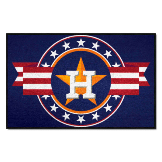 Houston Astros Starter Mat Accent Rug - 19in. x 30in. Patriotic Starter Mat