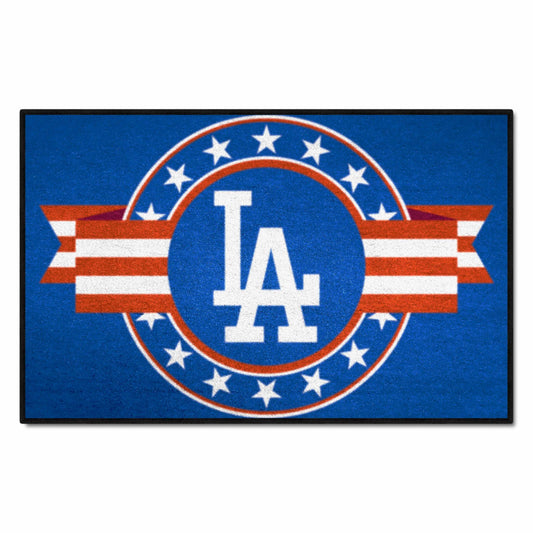 Los Angeles Dodgers Starter Mat Accent Rug - 19in. x 30in. Patriotic Starter Mat