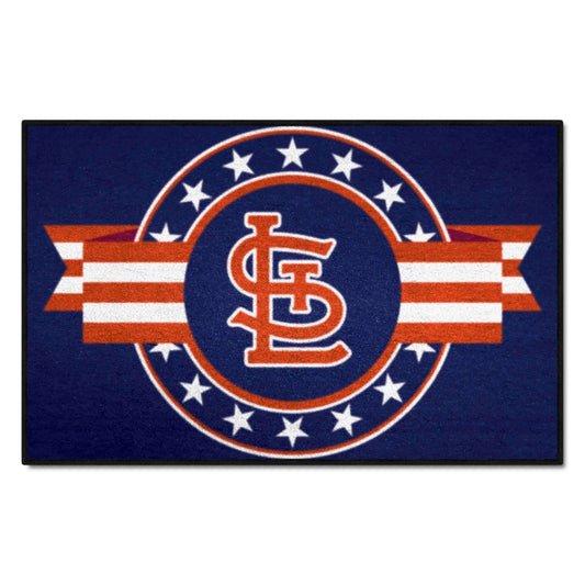 St. Louis Cardinals Starter Mat Accent Rug - 19in. x 30in. Patriotic Starter Mat