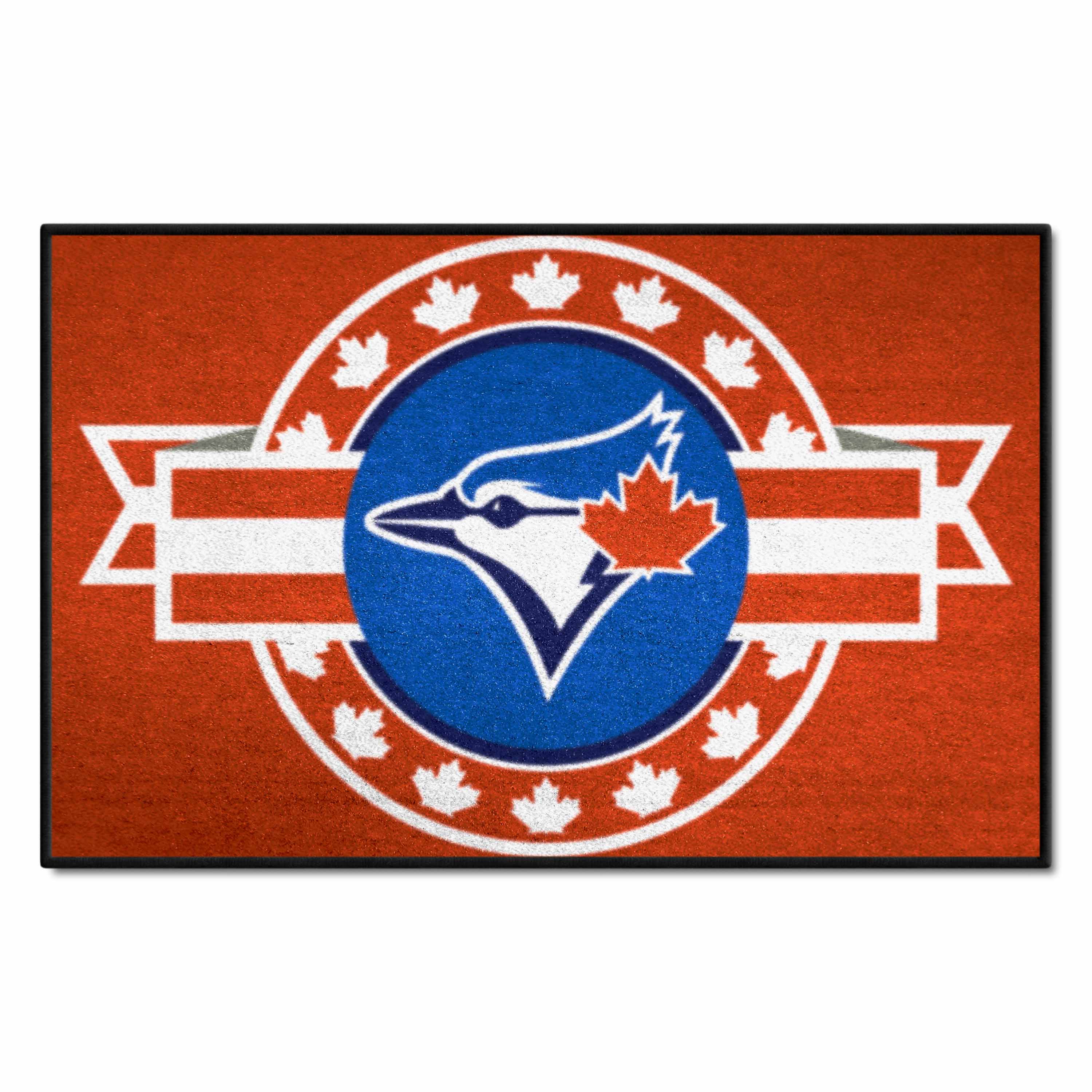 Toronto Blue Jays Starter Mat Accent Rug - 19in. x 30in. Patriotic Starter Mat