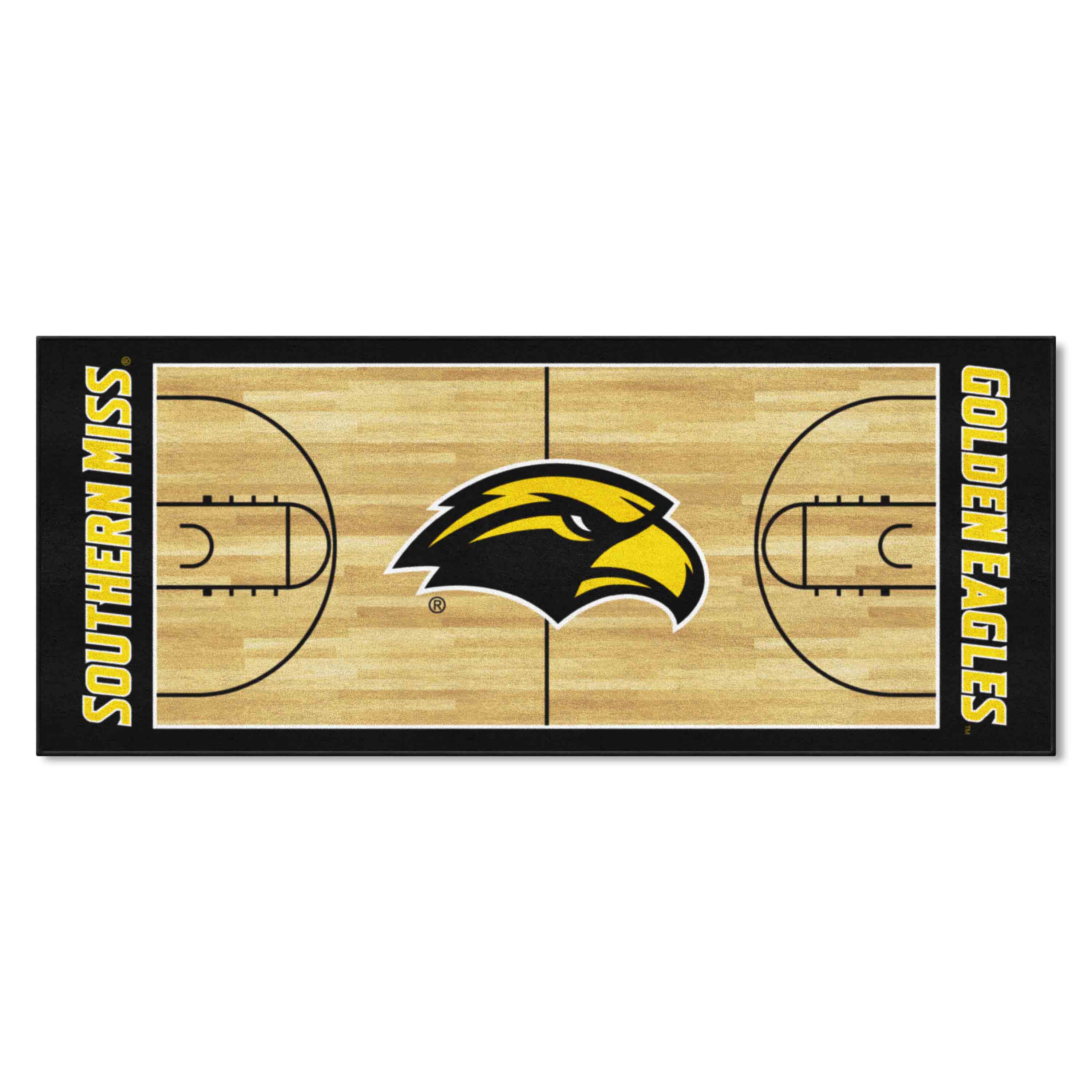 Southern Miss Golden Eagles Court Runner Rug - 30in. x 72in.