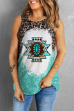 Leopard Round Neck Tank - Flyclothing LLC