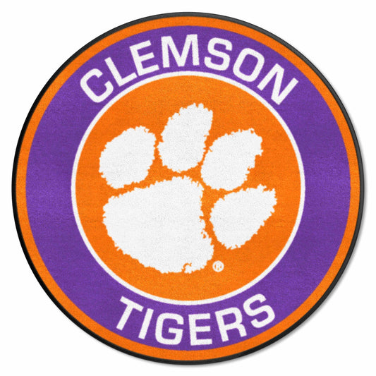 Clemson Tigers Roundel Rug - 27in. Diameter - Clemson