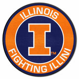 Illinois Illini Roundel Rug - 27in. Diameter