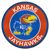 Kansas Jayhawks Roundel Rug - 27in. Diameter