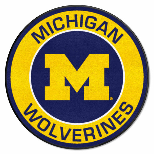 Michigan Wolverines Roundel Rug - 27in. Diameter