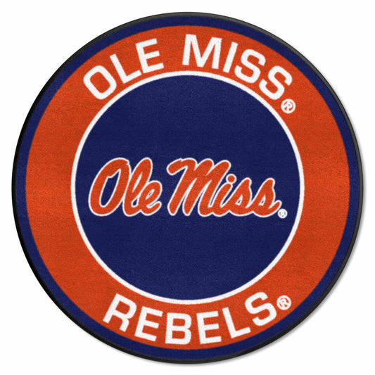 Ole Miss Rebels Roundel Rug - 27in. Diameter