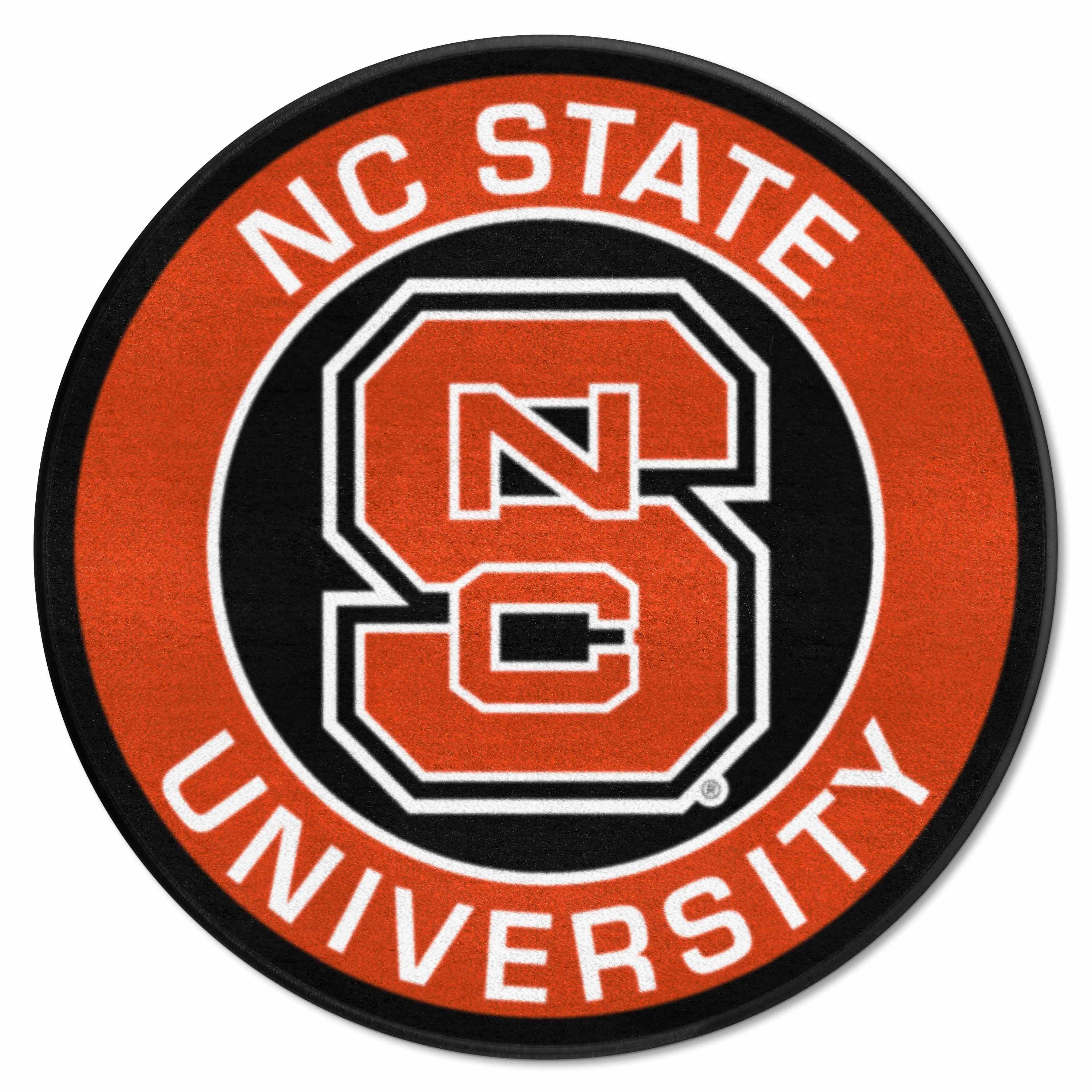 NC State Wolfpack Roundel Rug - 27in. Diameter, NSC Logo - NC State