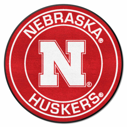 Nebraska Cornhuskers Roundel Rug - 27in. Diameter