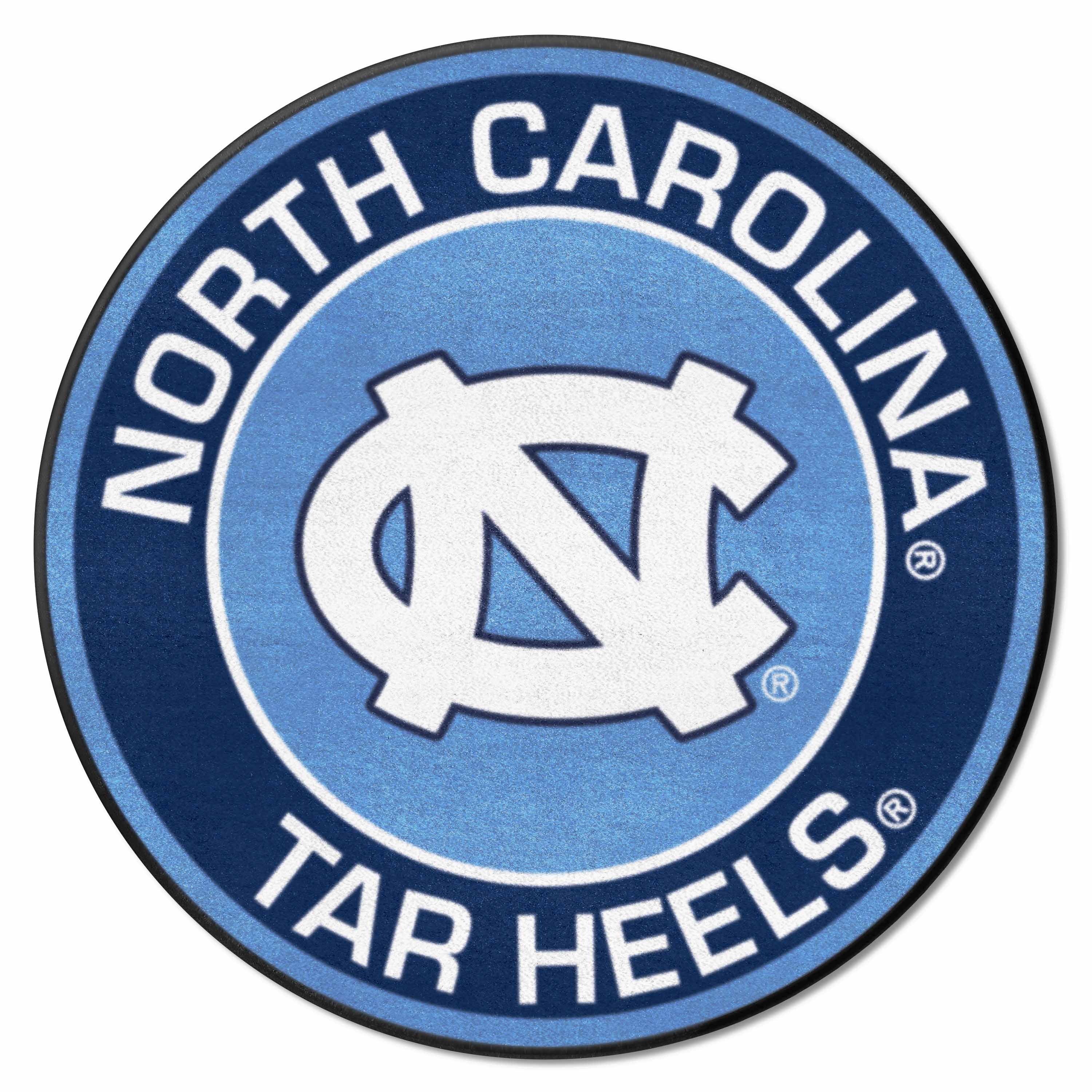 North Carolina Tar Heels Roundel Rug - 27in. Diameter