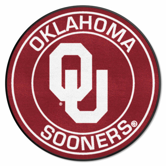 Oklahoma Sooners Roundel Rug - 27in. Diameter