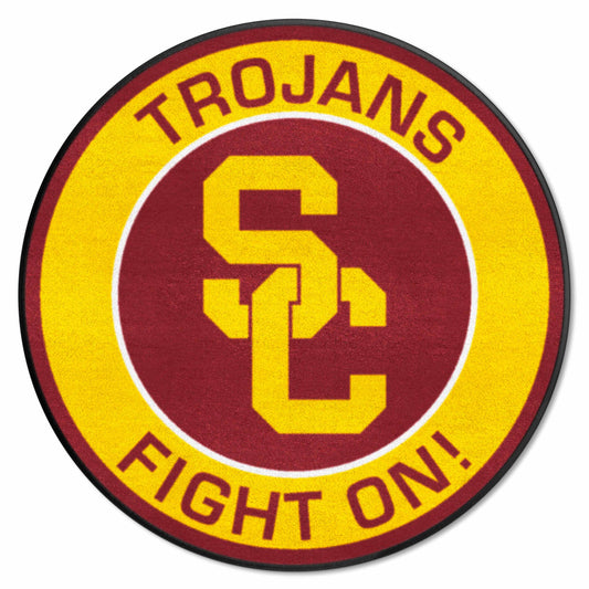 Southern California Trojans Roundel Rug - 27in. Diameter