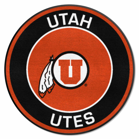 Utah Utes Roundel Rug - 27in. Diameter