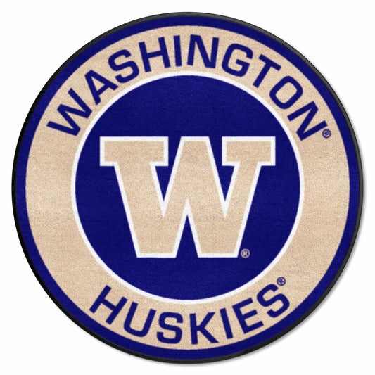 Washington Huskies Roundel Rug - 27in. Diameter