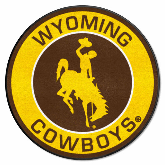 Wyoming Cowboys Roundel Rug - 27in. Diameter