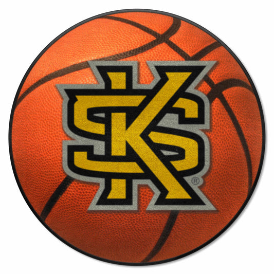 Kennesaw State Owls Basketball Rug - 27in. Diameter, KS