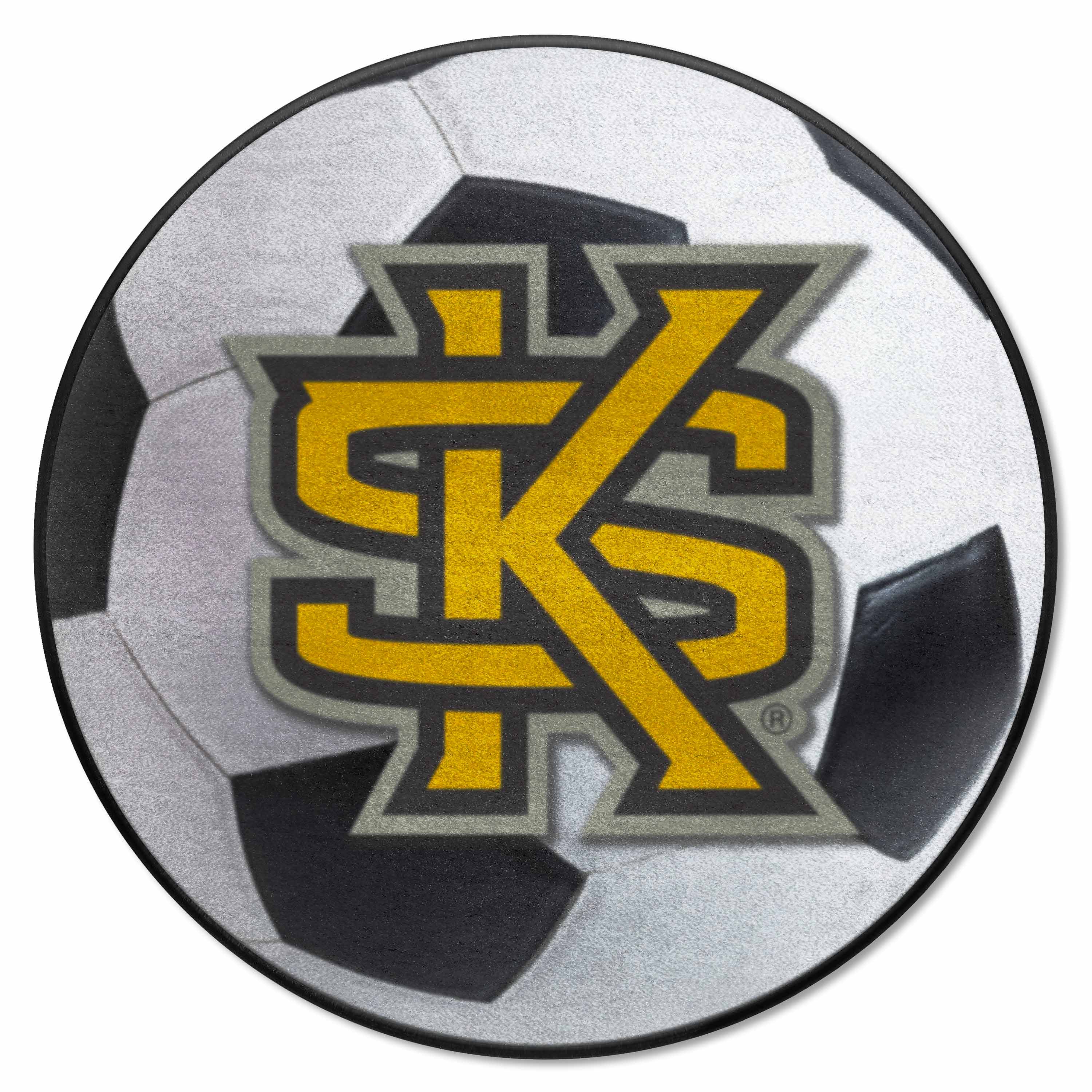 Kennesaw State Owls Soccer Ball Rug - 27in. Diameter, KS