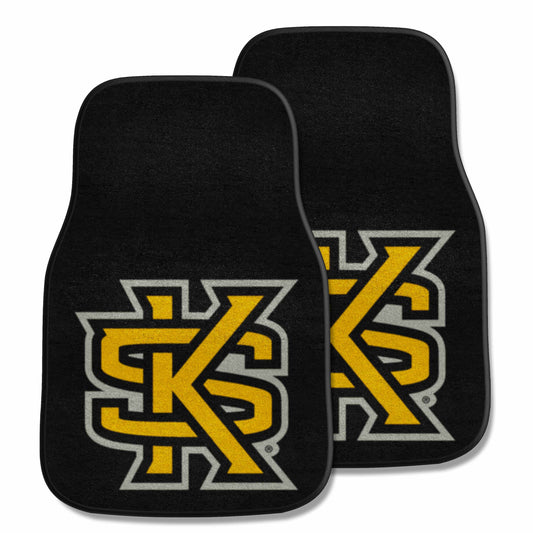 Kennesaw State Owls Front Carpet Car Mat Set - 2 Pieces, KS