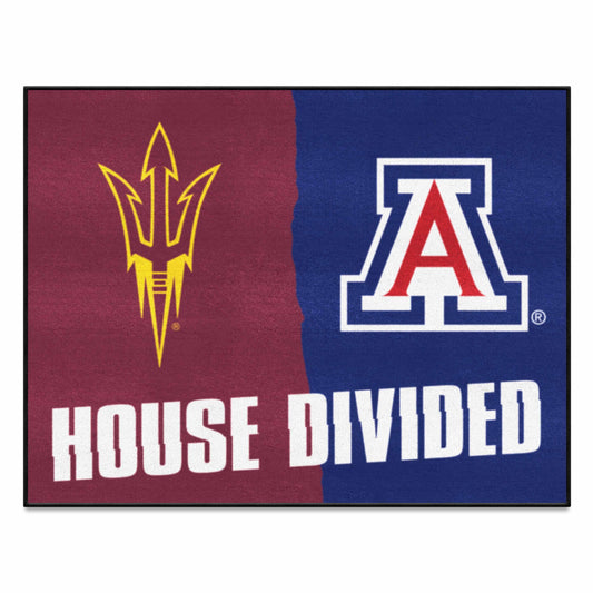 House Divided - Arizona State / Arizona House Divided House Divided Rug - 34 in. x 42.5 in. - House Divided - Arizona State / Arizona