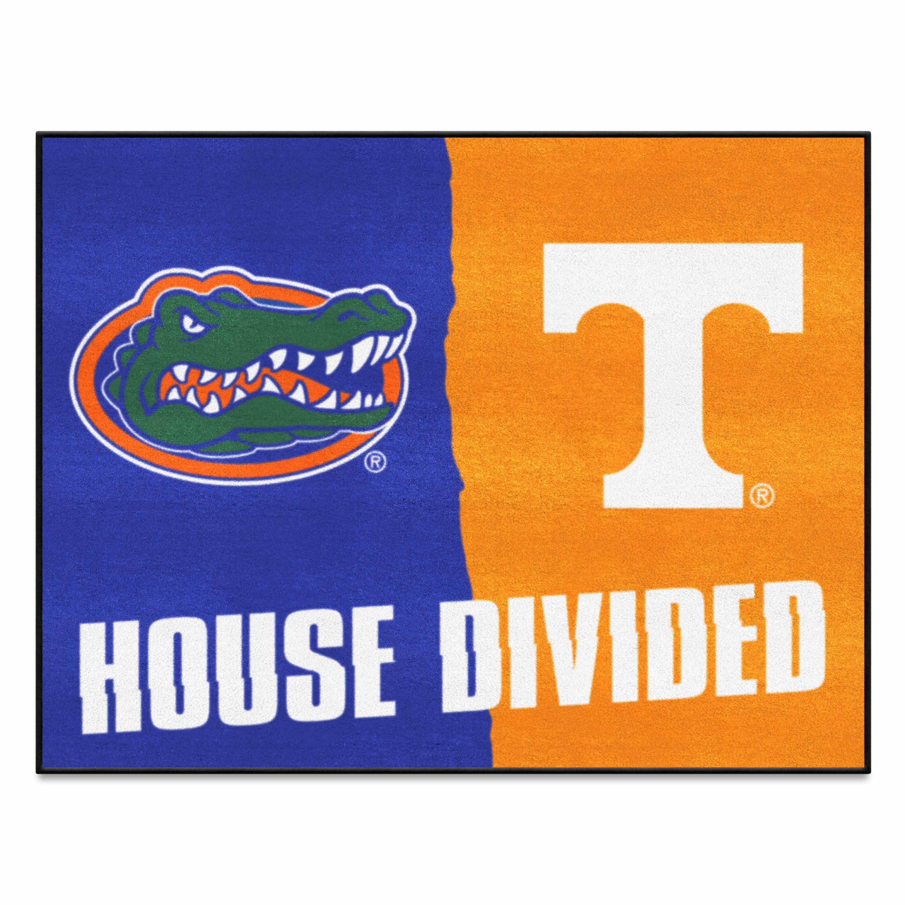 House Divided - Florida / Tennessee House Divided House Divided Rug - 34 in. x 42.5 in. - House Divided - Florida / Tennessee