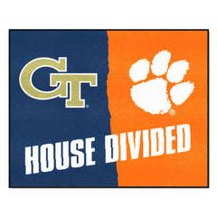 House Divided - Georgia Tech / Clemson House Divided House Divided Rug - 34 in. x 42.5 in. - House Divided - Georgia Tech / Clemson