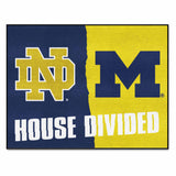 House Divided - Notre Dame / Michigan House Divided House Divided Rug - 34 in. x 42.5 in. - House Divided - Notre Dame / Michigan