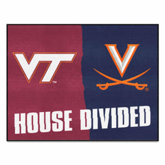 House Divided - Virginia Tech / Virginia House Divided House Divided Rug - 34 in. x 42.5 in. - House Divided - Virginia Tech / Virginia