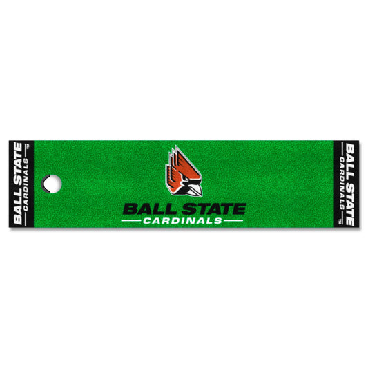 Ball State Cardinals Putting Green Mat - 1.5ft. x 6ft. - Ball State