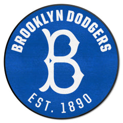 Brooklyn Dodgers Roundel Rug - 27in. Diameter 1949 Retro Logo