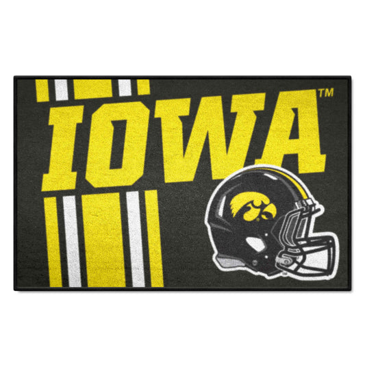 Iowa Hawkeyes Starter Mat Accent Rug - 19in. x 30in., Unifrom Design