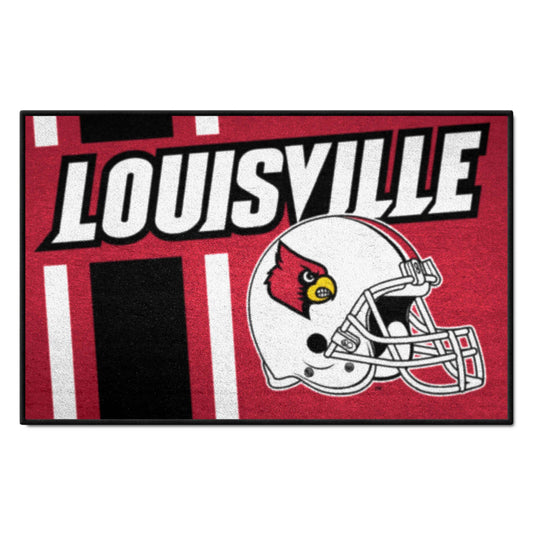 Louisville Cardinals Starter Mat Accent Rug - 19in. x 30in., Unifrom Design