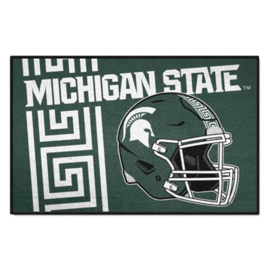 Michigan State Spartans Starter Mat Accent Rug - 19in. x 30in., Unifrom Design