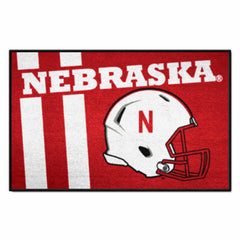 Nebraska Cornhuskers Starter Mat Accent Rug - 19in. x 30in., Unifrom Design - Nebraska