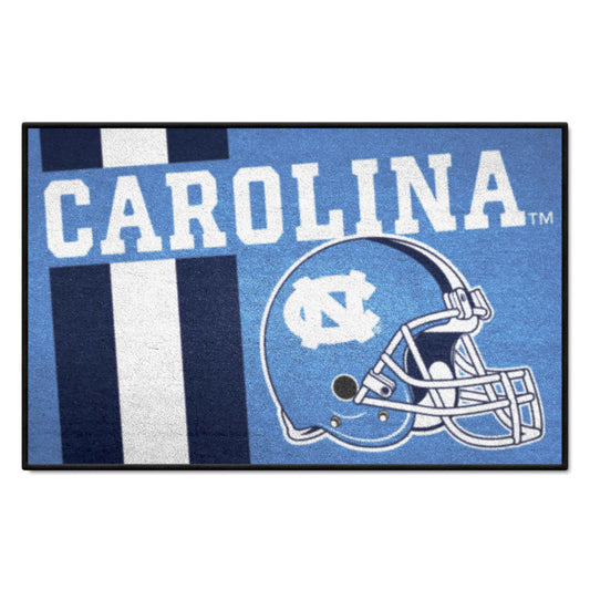 North Carolina Tar Heels Starter Mat Accent Rug - 19in. x 30in., Unifrom Design