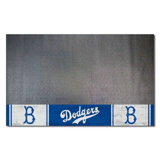 Brooklyn Dodgers Vinyl Grill Mat - 26in. x 42in. 1949 Retro Logo - Brooklyn Dodgers