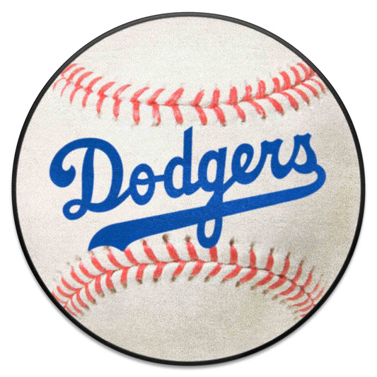 Brooklyn Dodgers Baseball Rug - 27in. Diameter 1949 Retro Logo - Brooklyn Dodgers