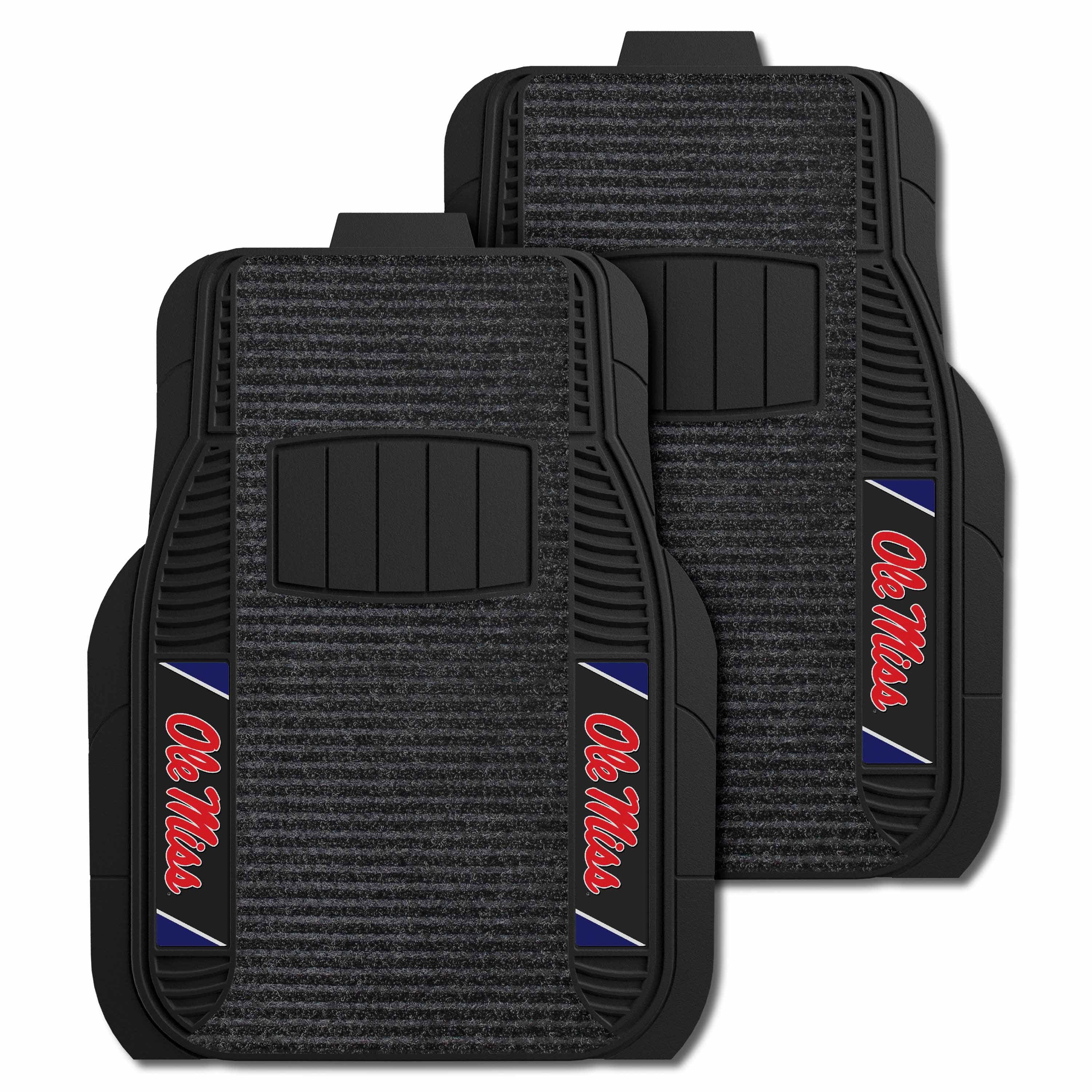 Ole Miss Rebels 2 Piece Deluxe Car Mat Set - Ole Miss