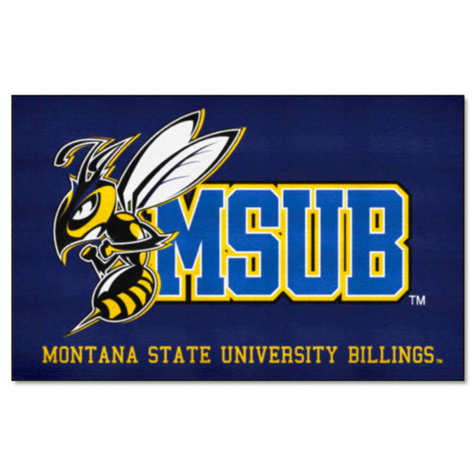 Montana State Billings Yellow Jackets Ulti-Mat Rug - 5ft. x 8ft. - Montana State Billings